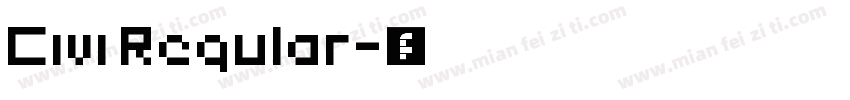 Civi Regular字体转换